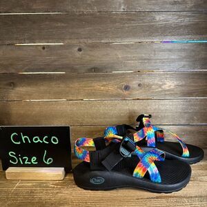 New Womens Chaco Z/1 Classic Tie Dye Strappy Outdoor Hiking Sandals‎ Size 6 M